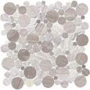 Serenity stone river rock 12X12 marble mesh mounted mosaic tile SMOT-SERENITY-PEB10MM product shot multiple tiles close up view
