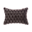 Amanda Hancrafted Sculpted Shearling Throw Pillow