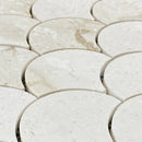 Shell Stone Limestone Laguna Design on 12" x 12" Mesh Mosaic Tile