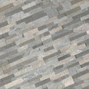 Sierra blue splitface mini ledger panel 4.5X16 natural quartzite wall tile LPNLQSIEBLU4.516 MINI product shot multiple tiles angle view