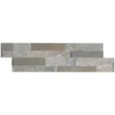 Sierra blue splitface mini ledger panel 4.5X16 natural quartzite wall tile LPNLQSIEBLU4.516 MINI product shot multiple tiles close up view