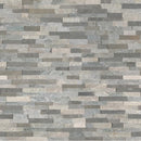 Sierra blue splitface mini ledger panel 4.5X16 natural quartzite wall tile LPNLQSIEBLU4.516 MINI product shot multiple tiles top view