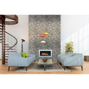 Sierra blue splitface mini ledger panel 4.5X16 natural quartzite wall tile LPNLQSIEBLU4.516 MINI product shot wall view