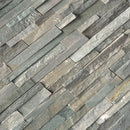 Sierra Blue Splitface Mini Ledger Corner 4.5"x9" Natural Quartzite Wall Tile LPNLQSIEBLU4.59COR MINI product shot angle view