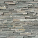 Sierra Blue Splitface Mini Ledger Corner 4.5"x9" Natural Quartzite Wall Tile LPNLQSIEBLU4.59COR MINI product shot wall view
