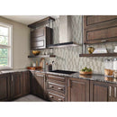 Silva oak picket 9.5X14 glass mesh mounted mosaic tile SMOT GLSPK SILVA6MM product shot wall view