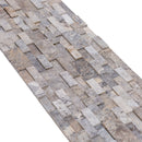 Silver Ledger 3D Panel 6"x24" Natural Travertine Wall Tile