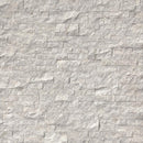 Silver canyon splitface ledger panel 6X24 natural marble wall tile LPNLMSILCAN624 product shot multiple tiles top view