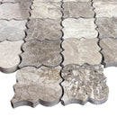 Silver Shadow Marble Casablanca on 12" x 12" Mesh Mosaic Tile