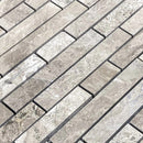 Silver Shadow Marble Liner on 12" x 12" Mesh Mosaic Tile