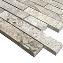 Silver Shadow Marble Liner on 12" x 12" Mesh Mosaic Tile
