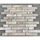 Silver Shadow Marble Liner on 12" x 12" Mesh Mosaic Tile