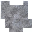 Silver Shadow Marble Tumbled Pavers - Full Truckload product shot top view