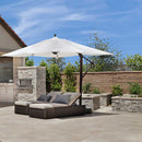Silver splitface ledger corner 6X18 natural travertine wall tile LPNLTSIL618COR product shot out door view
