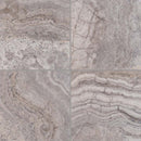 Silver travertine 18 x 18 honed filled floor and wall tile TTSILTR1818HF product shot multiple tiles top view