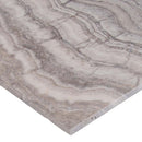 Silver travertine 18 x 18 honed filled floor and wall tile TTSILTR1818HF product shot profile view