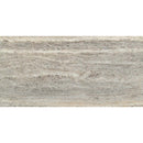 Silver travertine vein cut 12 x 24 honed filled floor and wall tile TTSILTRVC1224HF product shot one tile top view