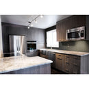 Silverina Interlocking peel and stick 11x12 metal mosaic tile SMOT-PNS-SILVER-5MM product shot kitchen view