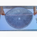 Sirius Gray Marble Above Vanity Designer Bathroom Designer Sink Honed (W)22" (D)18" (H)5.5" length measure view