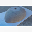 Sirius Gray Marble Above Vanity Designer Bathroom Designer Sink Honed (W)22" (D)18" (H)5.5" back view