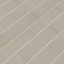 Snow cap white 3x9 glass wall tile  msi collection SMOT-GL-T-SNWHT39 product shot angle view