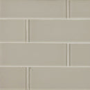 Snow cap white 3x9 glass wall tile  msi collection SMOT-GL-T-SNWHT39 product shot wall view 2