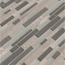 Snow mass interlocking 11.81X11.81 glass stone mesh mounted mosaic tile SMOT-GLSPIL-SNWMAS8MM product shot multiple tiles angle view