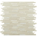 Snowcap blend interlocking 12.2x11.81 multi surface mesh mounted mosaic tile SMOT-SGLSIL-SNOCAP4MM product shot multiple tiles top view