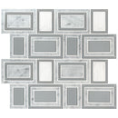 Soho stax 11.25X13 glass stone mesh mounted mosaic tile SMOT-SGLS-SOHSTA8MM product shot multiple tiles close up view