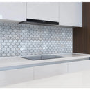 Solto White Marble 2" Hexagon on 12" x 12" Mesh Mosaic Tile