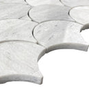 Solto White Marble Laguna on 12" x 12" Mesh Mosaic Tile