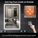Standard Edge Glow LED Bathroom Mirror