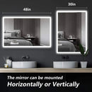 Standard Edge Glow LED Bathroom Mirror
