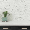 Statuario Celano 11.6x11.61 Glass Mesh Mounted Mosaic Tile SMOT-GLS-STACEL36 prod shot wall view 3