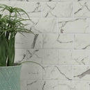 Statuario Celano 11.6x11.61 Glass Mesh Mounted Mosaic Tile SMOT-GLS-STACEL36 prod shot wall view