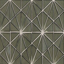 Stella grigia 8.5"x14.88" paper face glass mosaic wall tile SMOT-GLS-STEGRI6MM product shot multiple tiles wall view 2