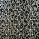 Stella metallica 8.5"x14.88" paper face glass mosaic wall tile SMOT-GLSB-STEMET6MM product shot wall view 2
