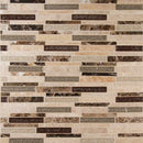 Stonegate interlocking 12X12 glass stone blend mesh mounted mosaic wall tile SMOT-SGLSGG-SG8MM product shot multiple tiles close up view
