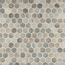 stonella hexagon 11.02 in. x 12.76 in. glass mesh-mounted mosaic tile SMOT-GLS-STNELA6MM product shot wall view