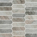 Stonella picket 9.5X14 glass mesh mounted mosaic tile SMOT GLSPK STNELA6MM product shot multiple tiles close up view