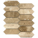 Patara Strada Pattern 12" x 12" Honed Travertine Mesh-Mounted Mosaic Tile