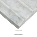 Arabescato Venato Milano Ribbo 12"x24" Honed Fluted Marble Wall Tile - MSI Collection thickness view