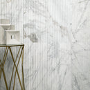 Arabescato Venato Valentino Fluto 12"x24" Honed Fluted Marble Wall Tile - MSI Collection table view