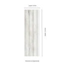 Arabescato Venato 4"x12" Slate Honed Marble Wall Tile - MSI Collection measurement view