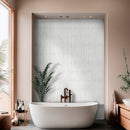 Arabescato Venato 4"x12" Slate Honed Marble Wall Tile - MSI Collection bath tub view