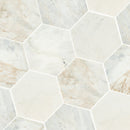 Arabescato Venato 8" Hexagon Floor and Wall - MSI Collection product shot hexagon tile view closeup 2