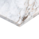 Capri bluegray 4 in x 12 in honed TCAPBLU412H marble floor and wall tile product shot profile view