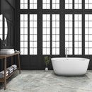 Fantasy brown 12 in x 24 in polished TFANTASYBROWN12240.38P marble floor and wall  tile room shot bathroom view