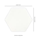 Greecian White 8"x9" Hexagon Polished Marble Mosaic Floor And Wall Tile - MSI Collection measurement view