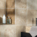 Ivory 12"x12" Antiqued Travertine Tile